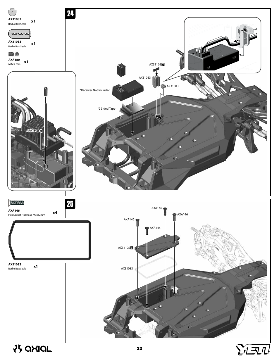 Axial Racing AX90025 User Manual | Page 22 / 60