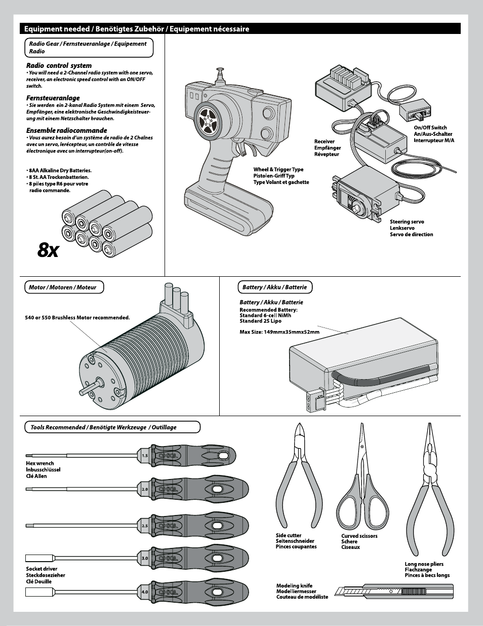 Axial Racing AX90025 User Manual | Page 3 / 60