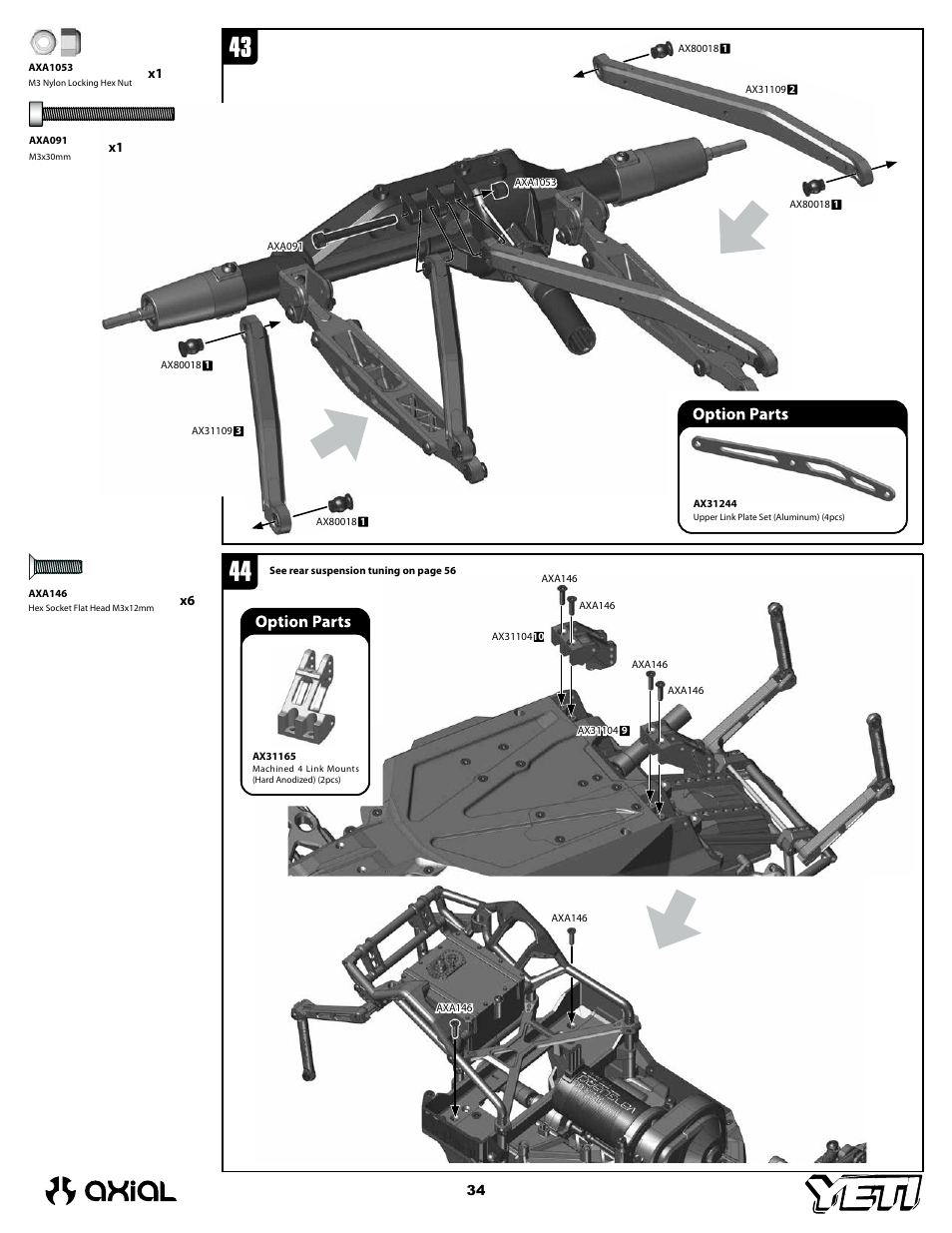 Axial Racing AX90025 User Manual | Page 34 / 60