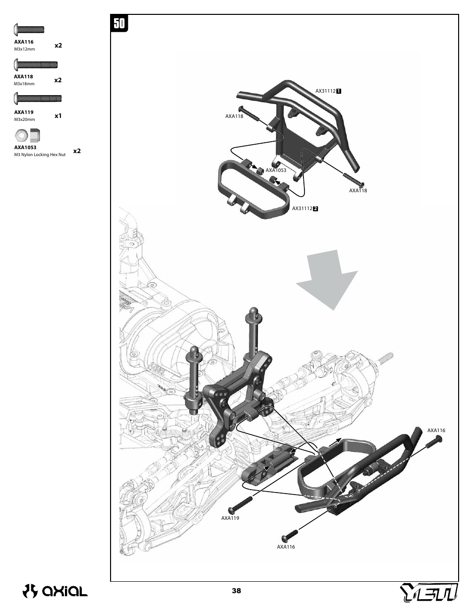 Axial Racing AX90025 User Manual | Page 38 / 60