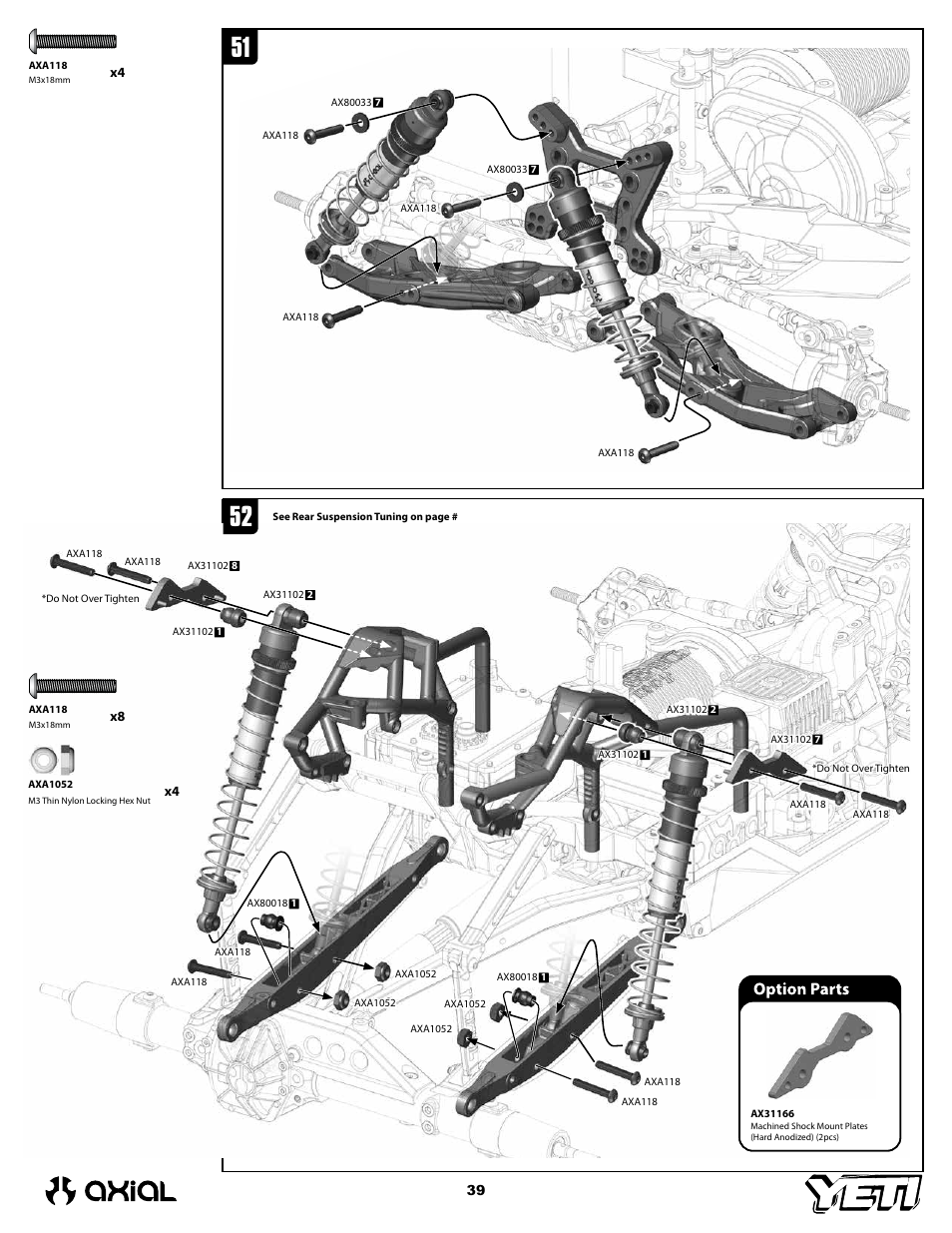 Axial Racing AX90025 User Manual | Page 39 / 60