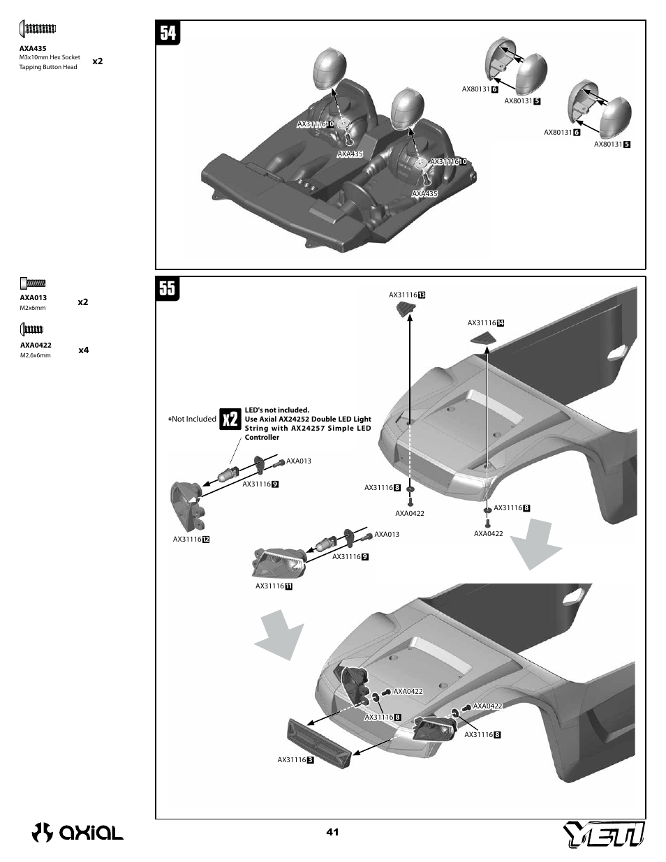 Axial Racing AX90025 User Manual | Page 41 / 60