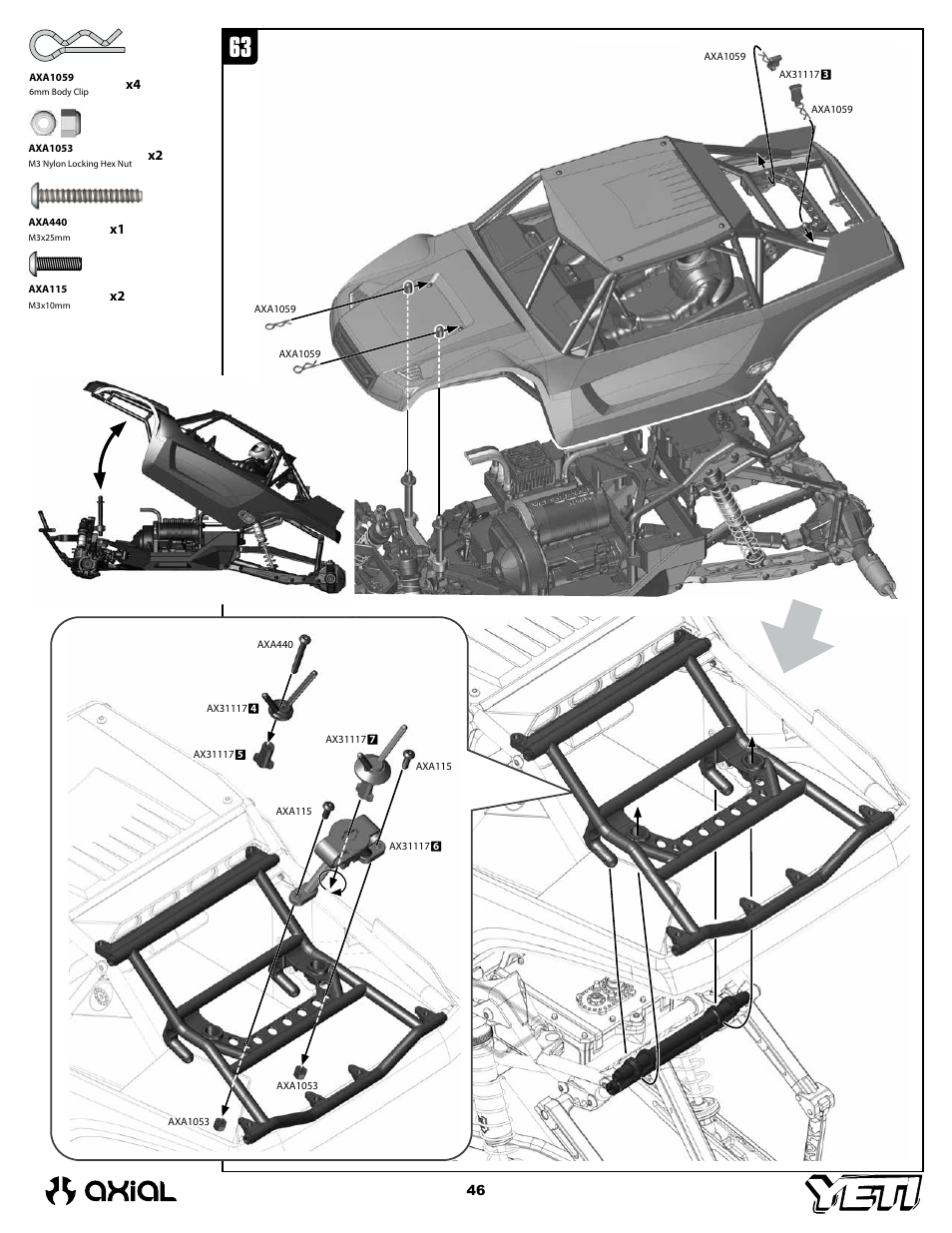 Axial Racing AX90025 User Manual | Page 46 / 60