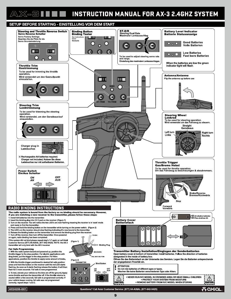 Axial Racing AX90026 User Manual | Page 9 / 28