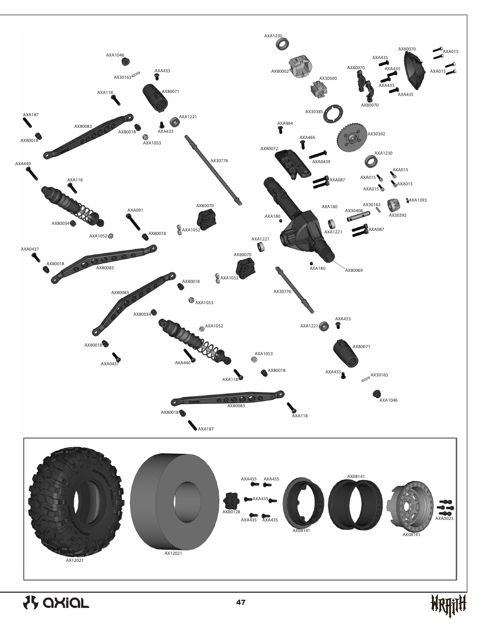 Axial Racing AX90031 User Manual | Page 47 / 52