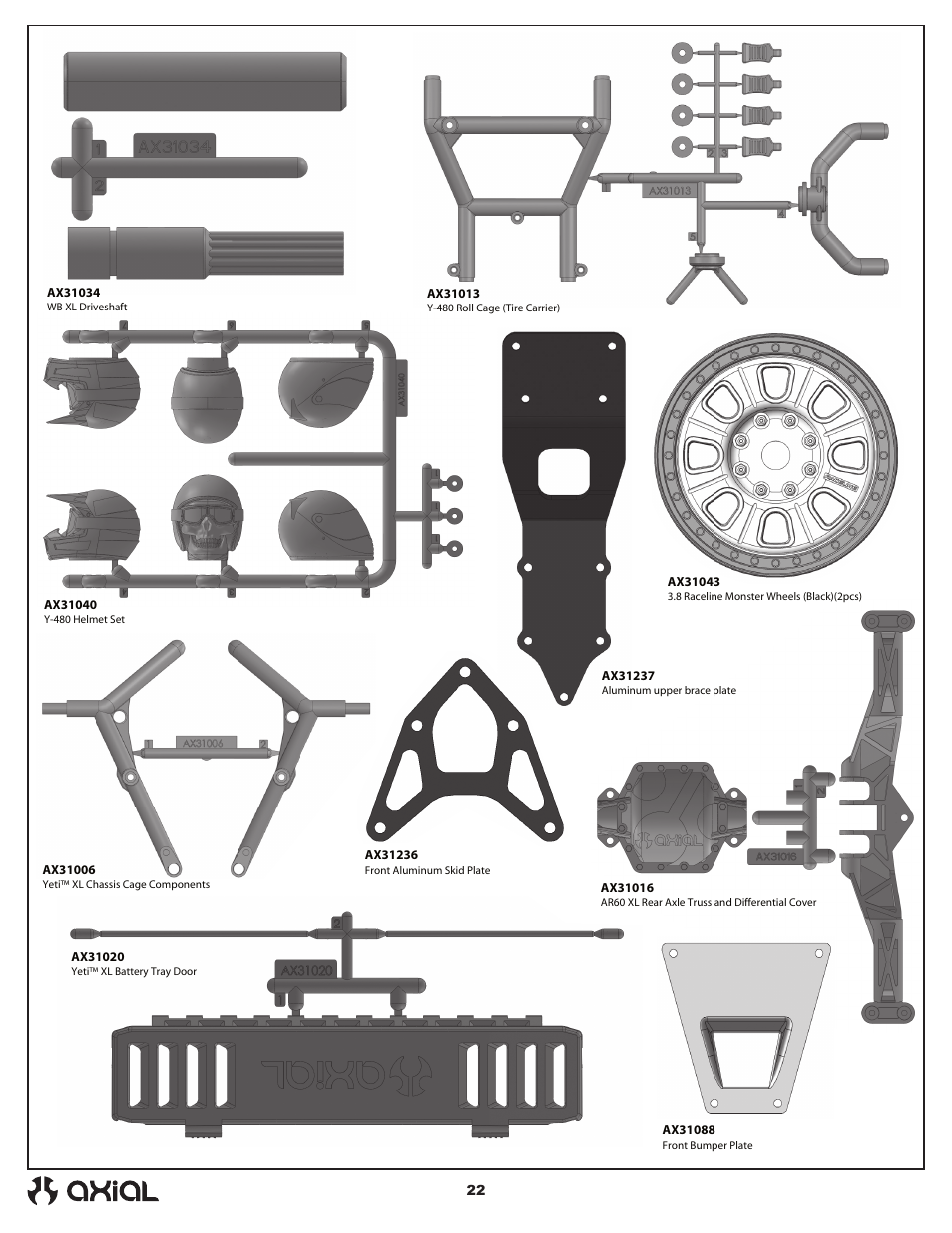 Axial Racing AX90032 User Manual | Page 22 / 32