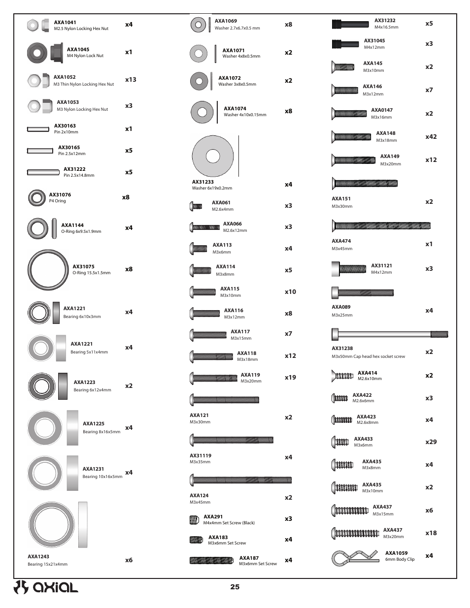 Axial Racing AX90032 User Manual | Page 25 / 32