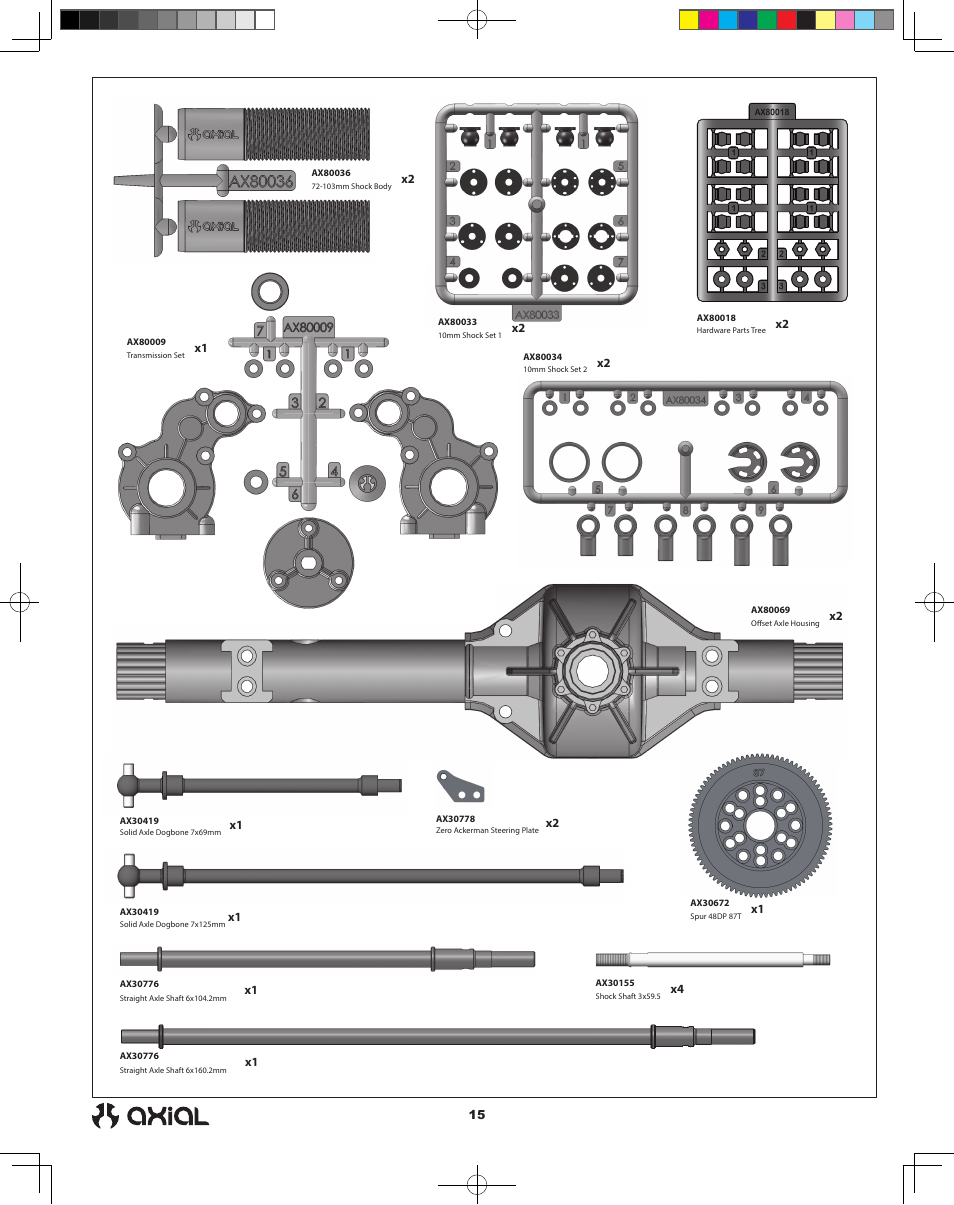 Axial Racing AX90033 User Manual | Page 15 / 28