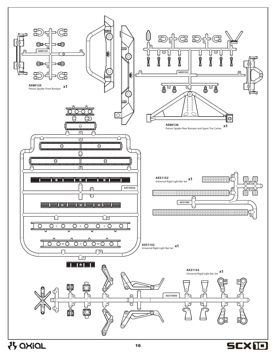 Axial Racing AX90035 User Manual | Page 16 / 28