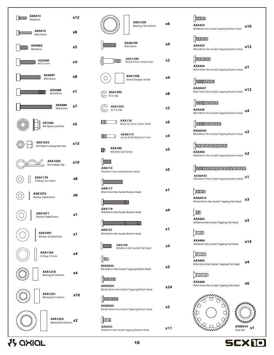 Axial Racing AX90035 User Manual | Page 18 / 28