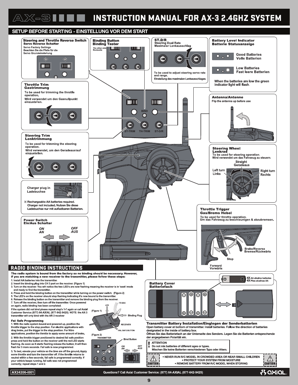 Axial Racing AX90035 User Manual | Page 9 / 28