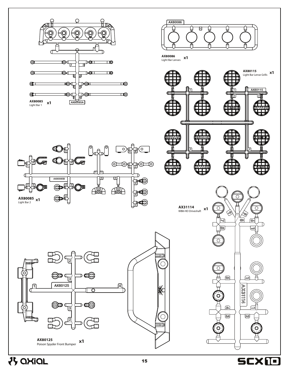 Axial Racing AX90036 User Manual | Page 15 / 28