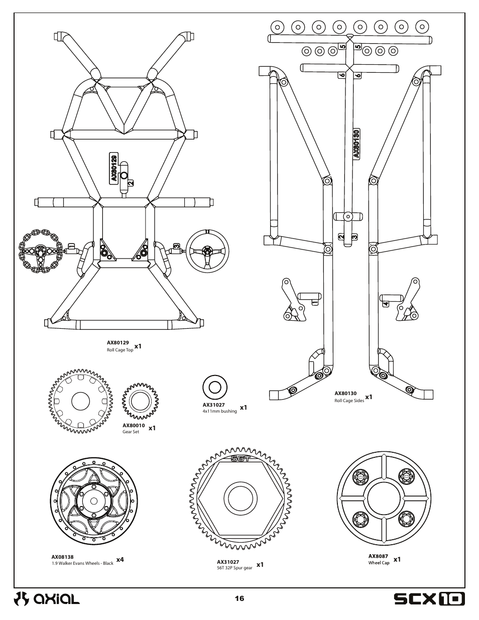 Axial Racing AX90036 User Manual | Page 16 / 28