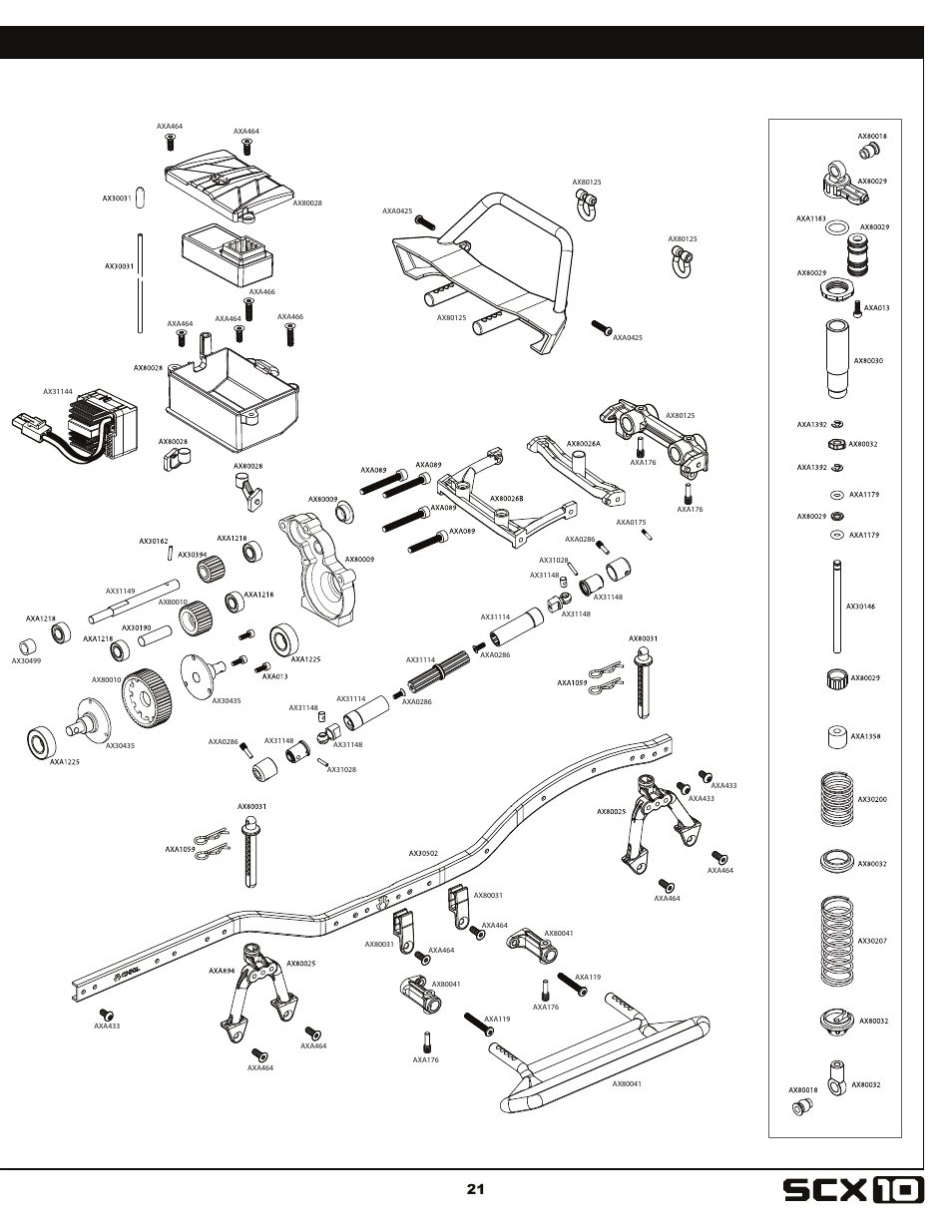 Axial Racing AX90036 User Manual | Page 21 / 28