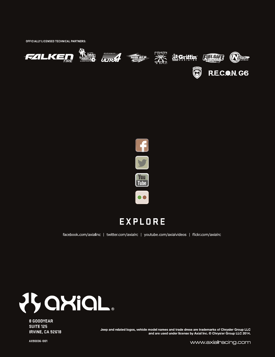 Axial Racing AX90036 User Manual | Page 28 / 28