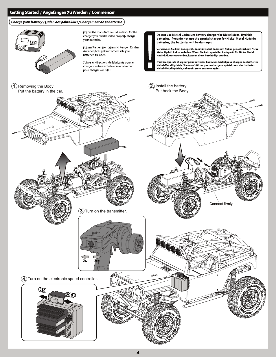 Axial Racing AX90036 User Manual | Page 4 / 28