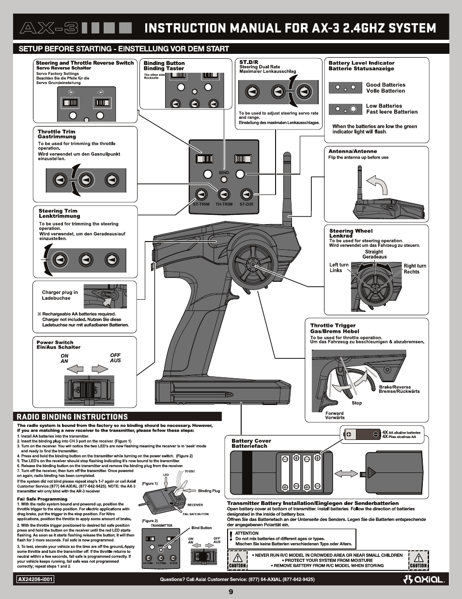 Axial Racing AX90036 User Manual | Page 9 / 28