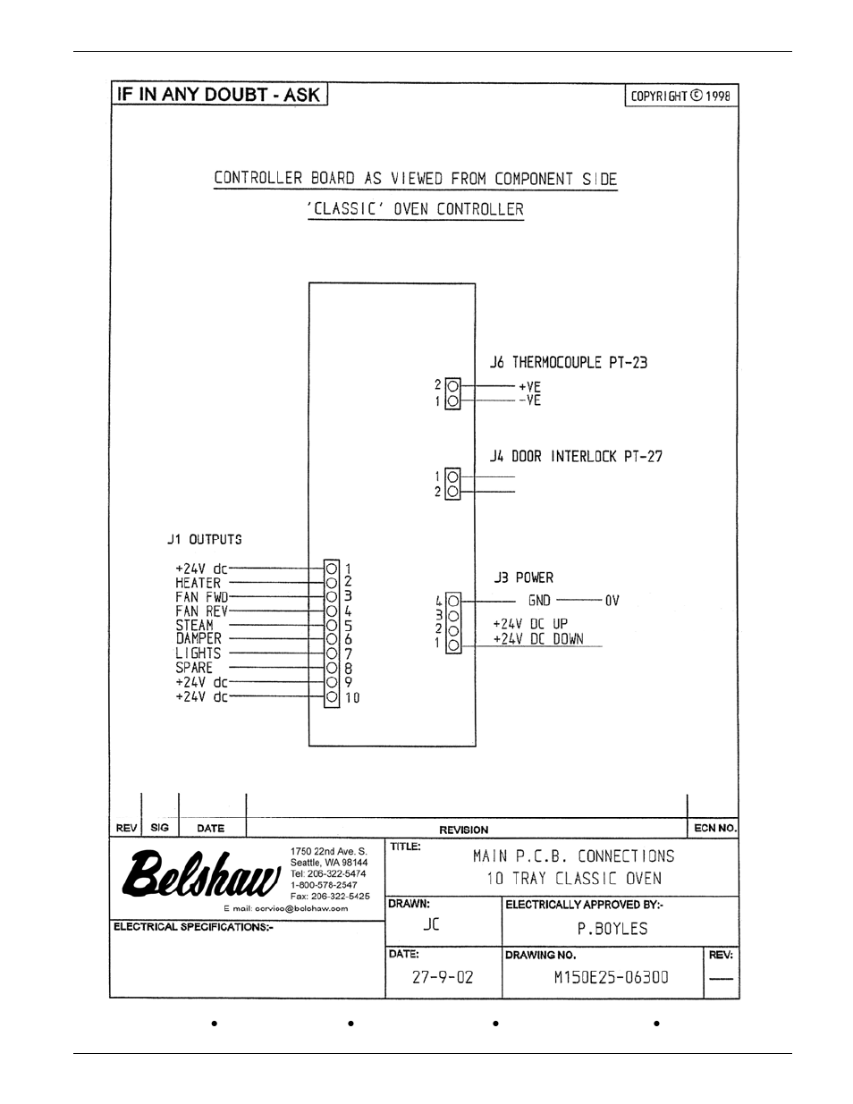 Belshaw Brothers 10-Tray User Manual | Page 47 / 53