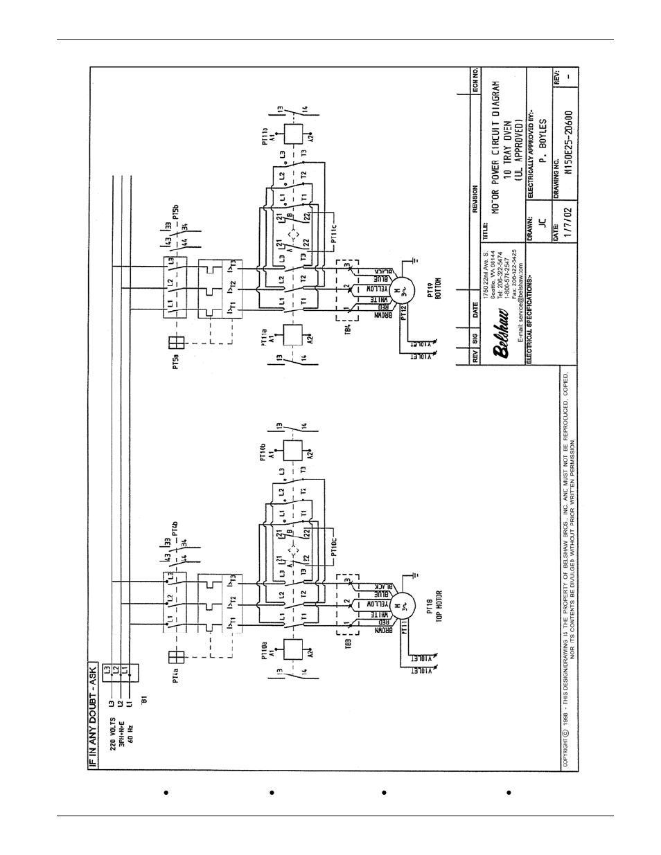 Belshaw Brothers 10-Tray User Manual | Page 51 / 53