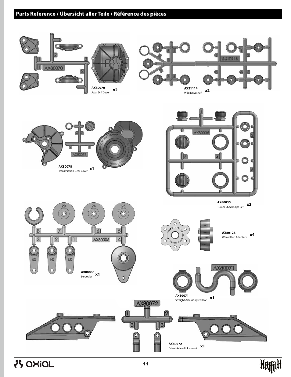 Axial Racing AX90045 User Manual | Page 11 / 24