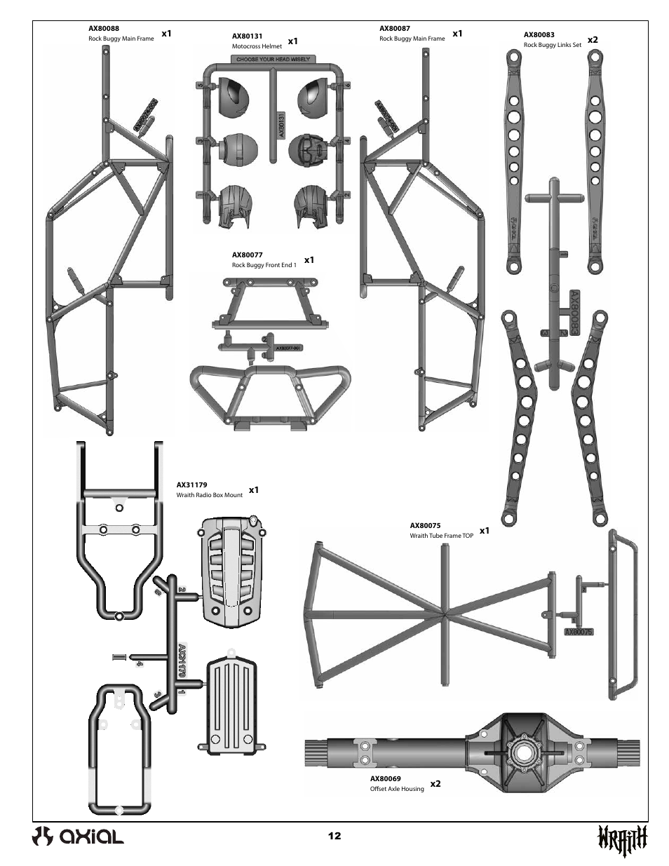 Axial Racing AX90045 User Manual | Page 12 / 24