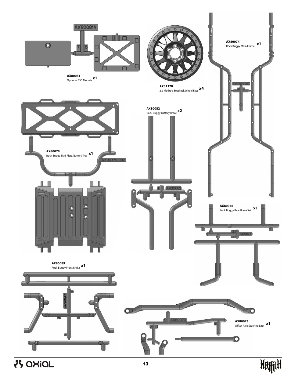 Axial Racing AX90045 User Manual | Page 13 / 24