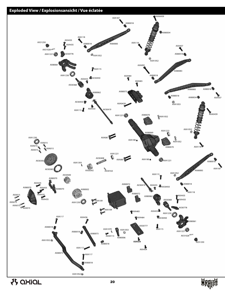 Axial Racing AX90045 User Manual | Page 20 / 24