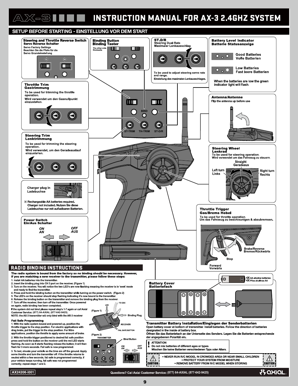 Axial Racing AX90045 User Manual | Page 9 / 24