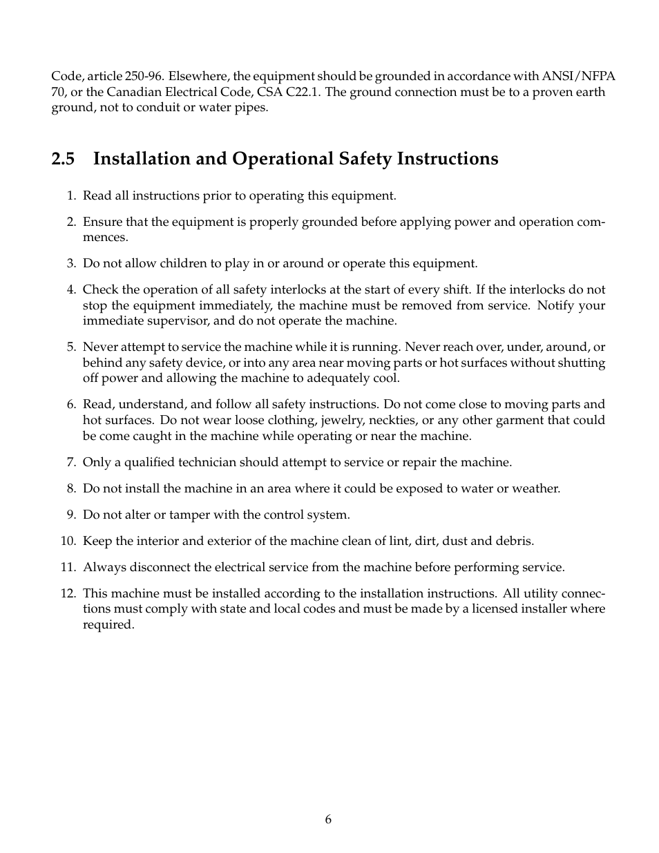 Installation and operational safety instructions, 5 installation and operational safety instructions | B&C Technologies SI Series Industrial User Manual | Page 10 / 55