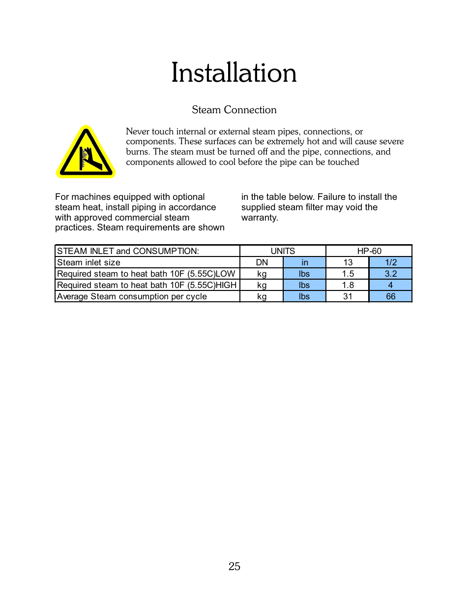 Installation | B&C Technologies HP Series Commercial User Manual | Page 26 / 38