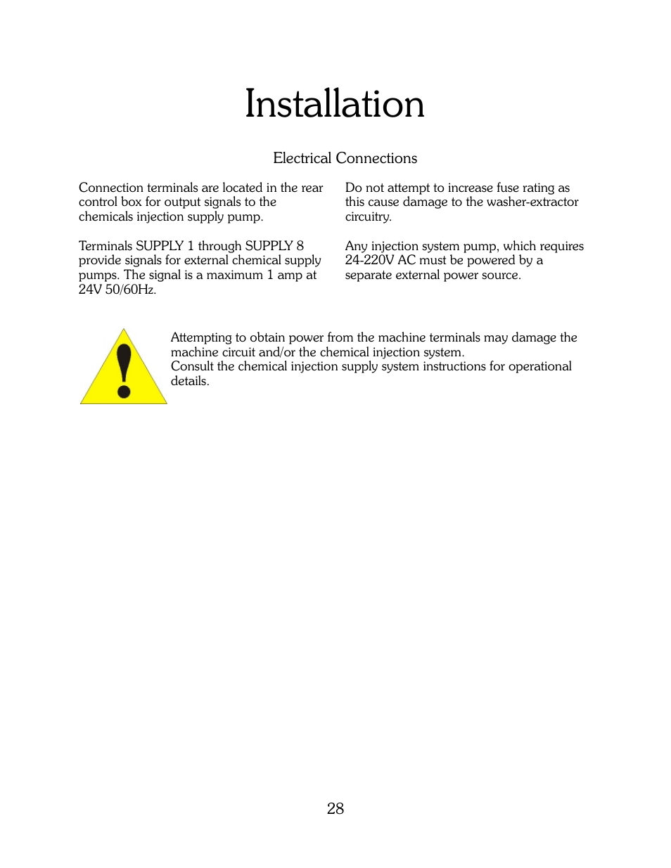 Installation | B&C Technologies HP Series Commercial User Manual | Page 29 / 38