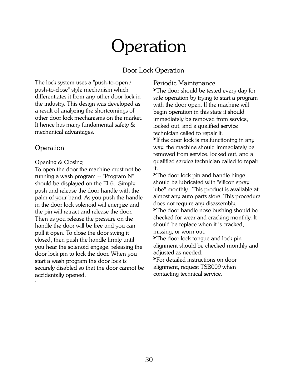 Operation | B&C Technologies HP Series Commercial User Manual | Page 31 / 38