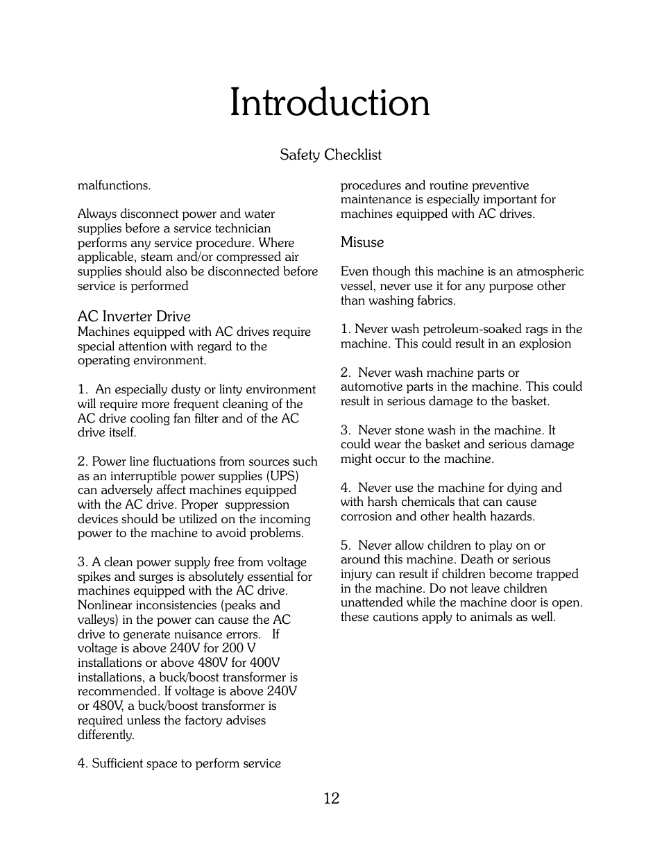 Introduction | B&C Technologies HI Series Commercial User Manual | Page 12 / 39