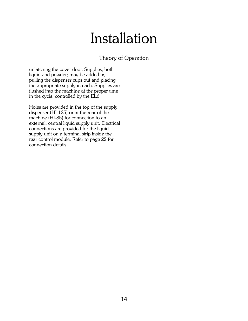 Installation | B&C Technologies HI Series Commercial User Manual | Page 14 / 39