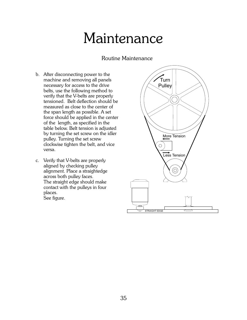 Maintenance | B&C Technologies HI Series Commercial User Manual | Page 35 / 39