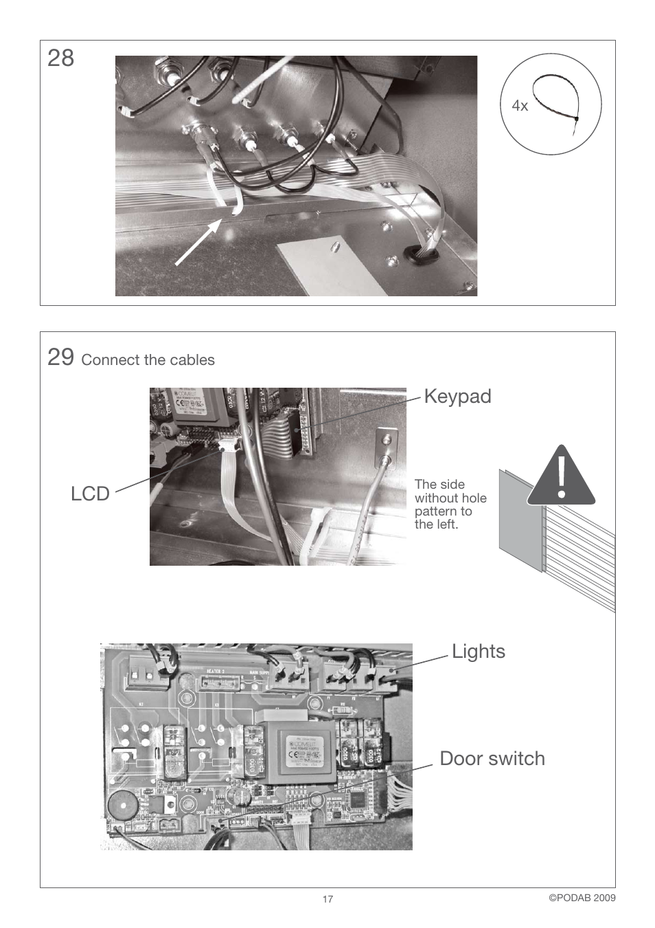 Lcd lights keypad door switch | B&C Technologies FC-18 Fire Cabinet User Manual | Page 17 / 24