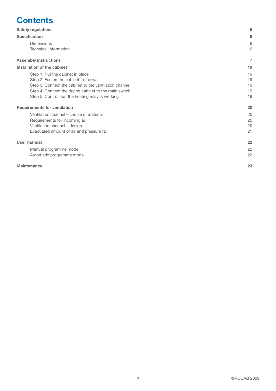 B&C Technologies FC-18 Fire Cabinet User Manual | Page 3 / 24