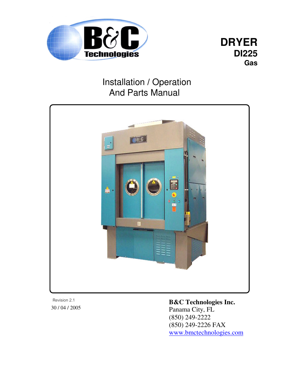 B&C Technologies DI-225 Industrial User Manual | 60 pages