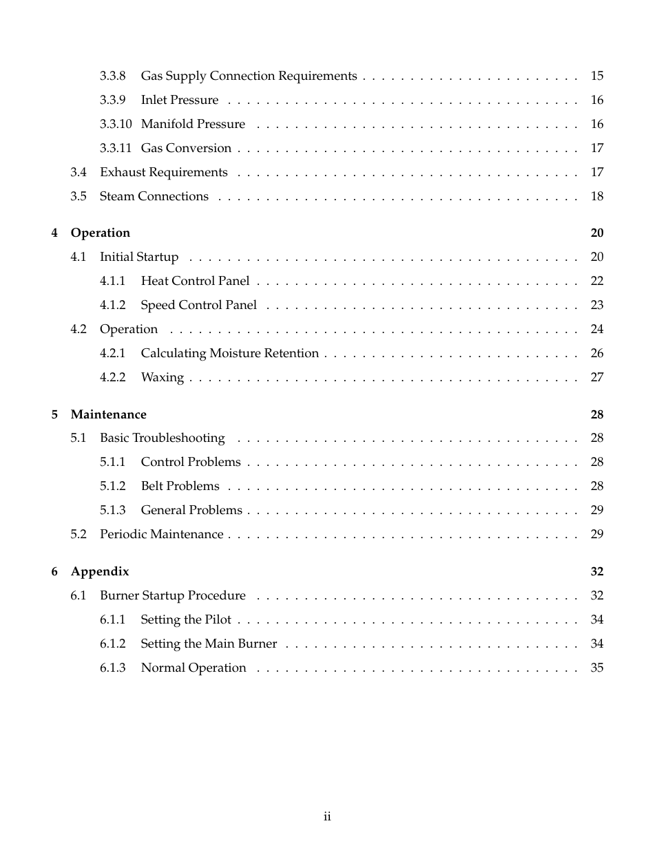 B&C Technologies IS Series Commercial Ironer User Manual | Page 3 / 39