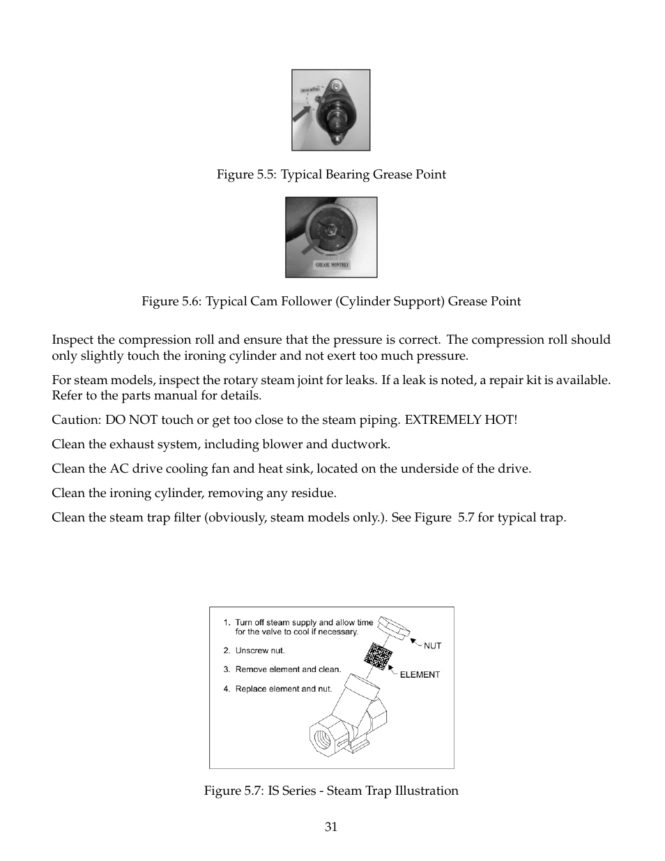 B&C Technologies IS Series Commercial Ironer User Manual | Page 34 / 39