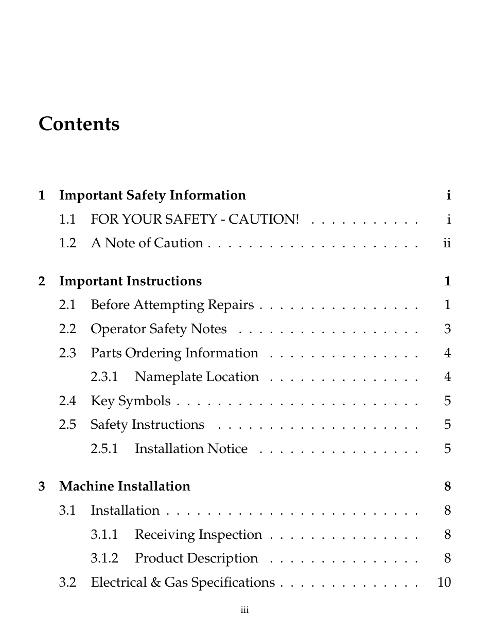B&C Technologies IM Series Industrial Ironer User Manual | Page 5 / 157