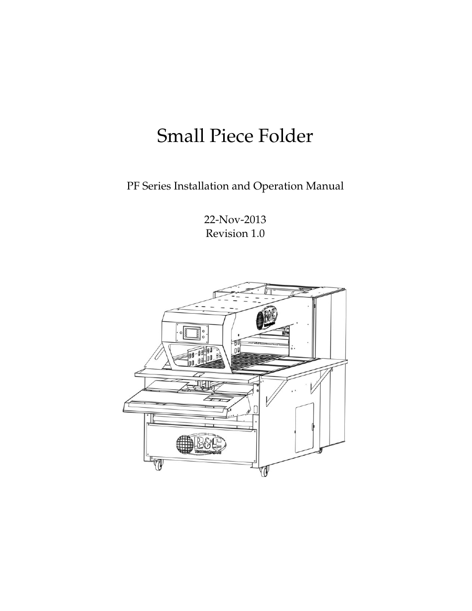 B&C Technologies PF Series User Manual | 46 pages