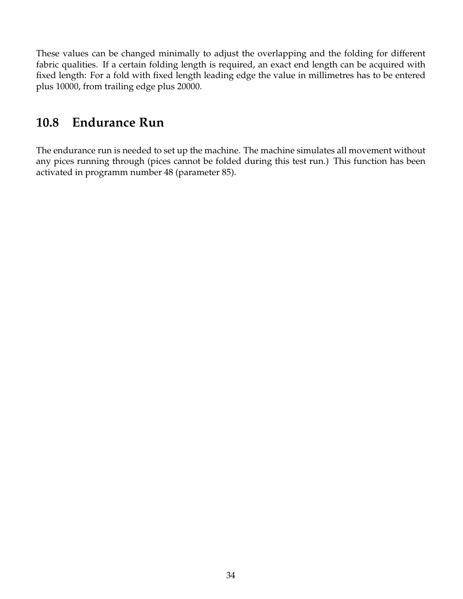 Endurance run, 8 endurance run | B&C Technologies PF Series User Manual | Page 38 / 46