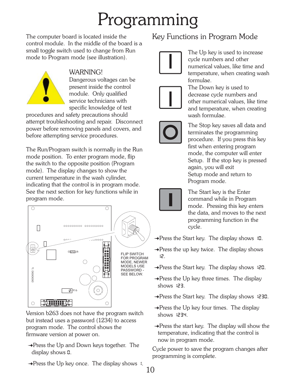 Programming | B&C Technologies A-Computer Programming (HE Series) User Manual | Page 11 / 23