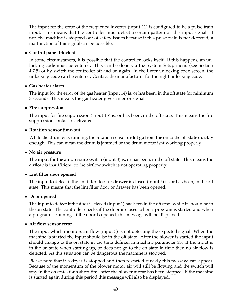 B&C Technologies M720 Dryer Control (DE, DP, DI Series) User Manual | Page 43 / 50