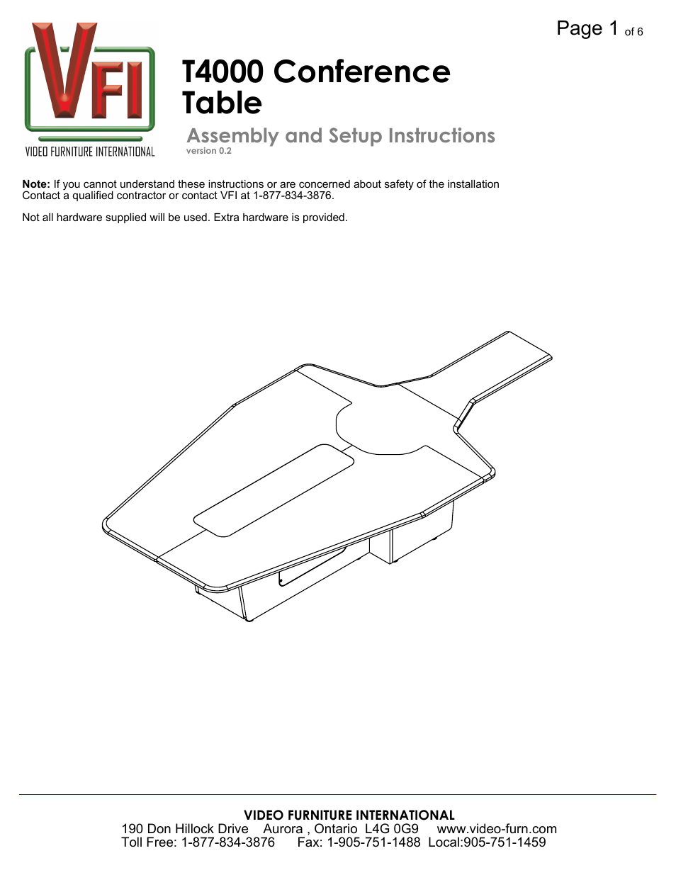 AVF T4000 T3 User Manual | 6 pages