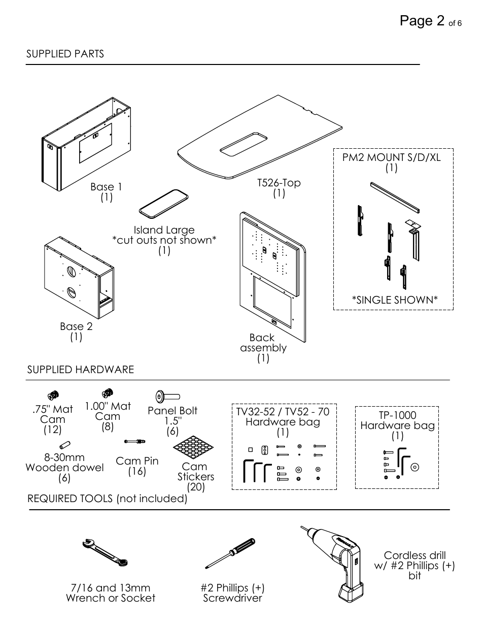 Sheet2(2), Drawing view44, Drawing view45 | Drawing view96, Drawing view128, Drawing view129, Drawing view130, Drawing view151, Drawing view152, Drawing view154 | AVF T526EX User Manual | Page 2 / 6