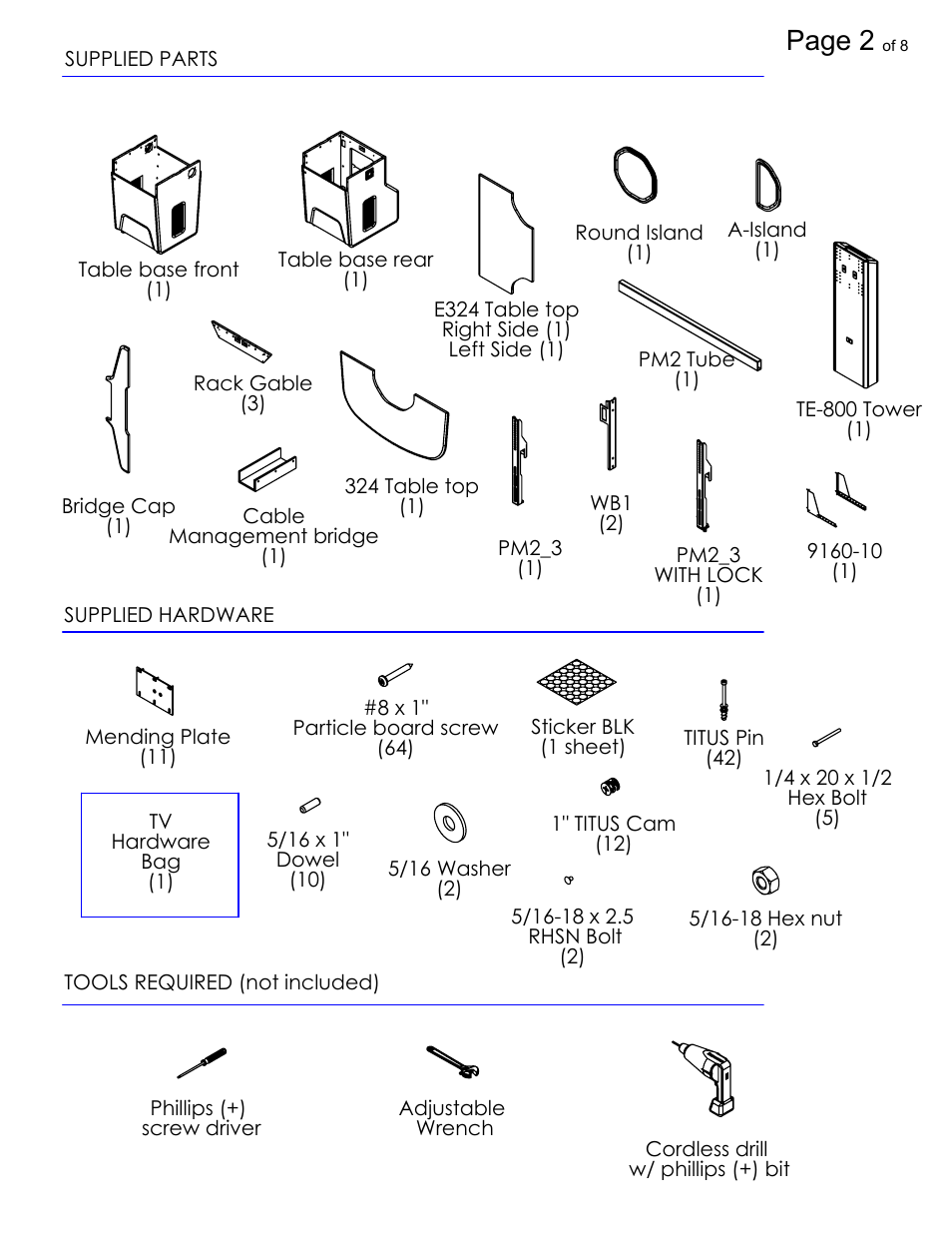 Sheet2, Drawing view63, Drawing view64 | Drawing view65, Drawing view67, Drawing view68, Drawing view70, Drawing view71, Drawing view72, Drawing view76 | AVF T628T User Manual | Page 2 / 8
