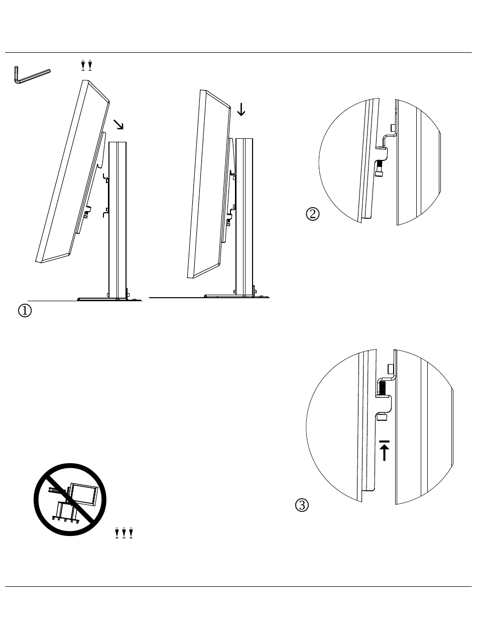 Hanging tv's and locking into place | AVF PM-D User Manual | Page 6 / 8