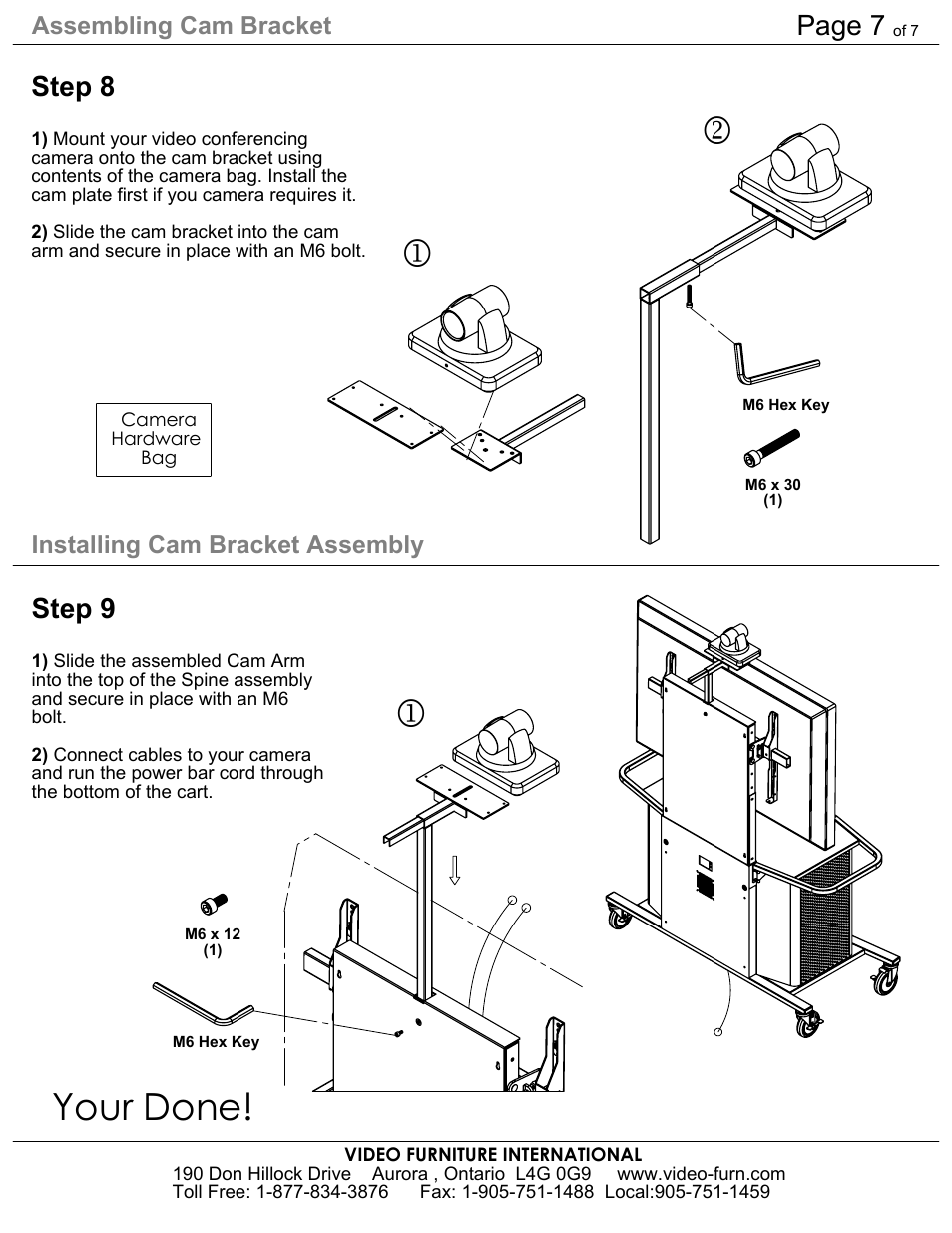 Sheet6, Drawing view454, Drawing view458 | Drawing view462, Drawing view463, Drawing view464, Drawing view465, Drawing view476, Drawing view477, Drawing view515 | AVF Package I MC1000 Cart + MC-S Display Mount User Manual | Page 7 / 7